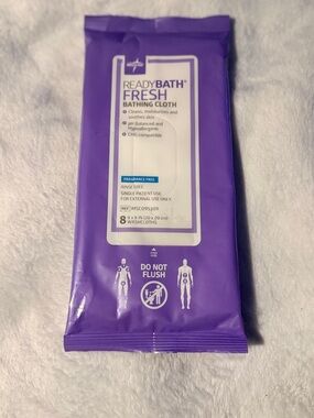 Medline ReadyBath Bathing Washcloths - Single Pack